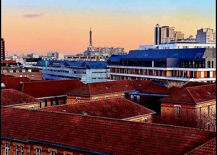 Loft Paisible Avec Vue Sur La Tour Eiffel